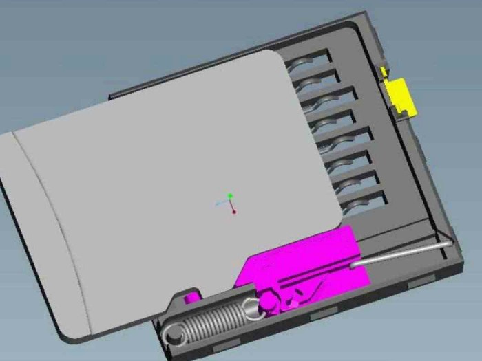 标准电子件TF卡的内部结构：弹性扣位是怎么实现的