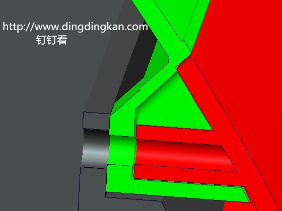 塑胶结构之13：三个塑胶件的螺柱固定